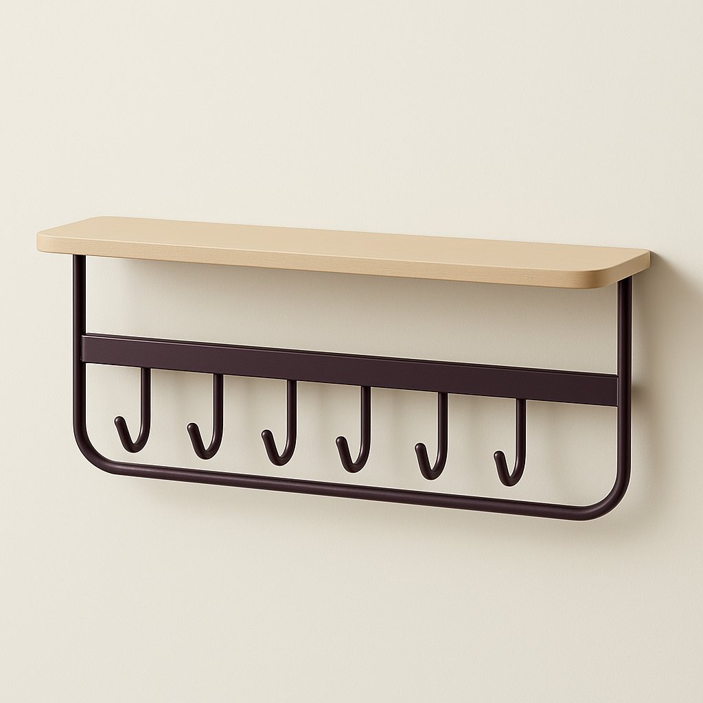 Farringdon Shelf and Hook Rack